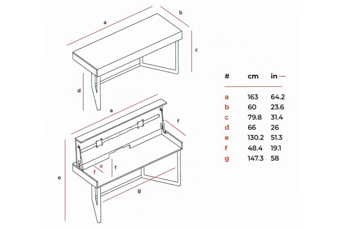 Transformer Desk | Dark Walnut/Black-8