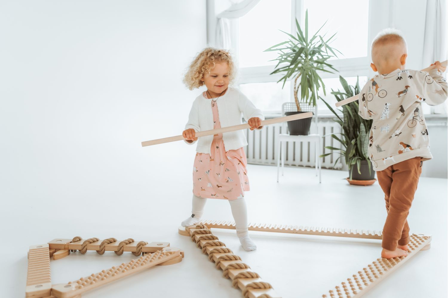 Ette Tete Balance Beam Tipitoo Midi Ivory White | Balance Beam | Wood | Midi-4