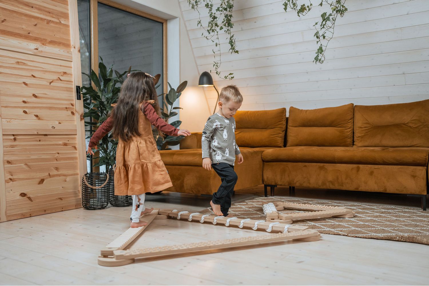 Ette Tete Balance Beam Tipitoo Solo Ivory White Lines | Balance Beam | Wood | Kids-8