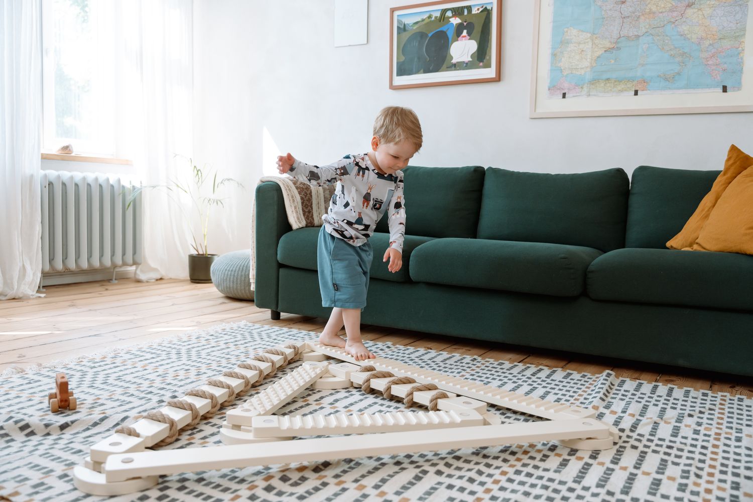 Ette Tete Balance Beam Tipitoo Solo Wooden Dots | Balance Beam | Wood-7
