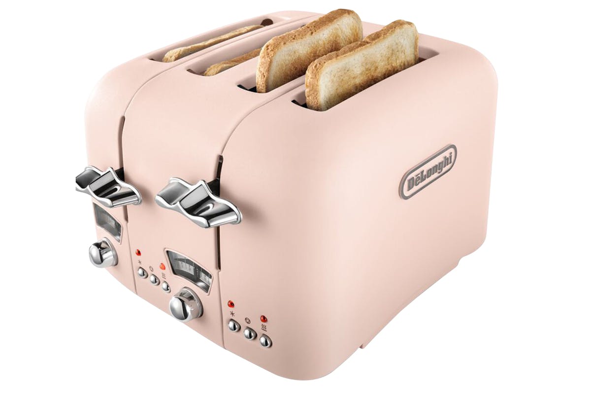 Delonghi Argento Flora 4 Slice Toaster | CT04.PK | Pink-3