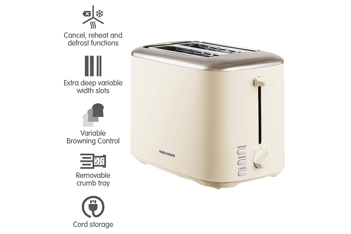 Morphy Richards Equip 2 Slice Toaster | 222065 | Cream-3