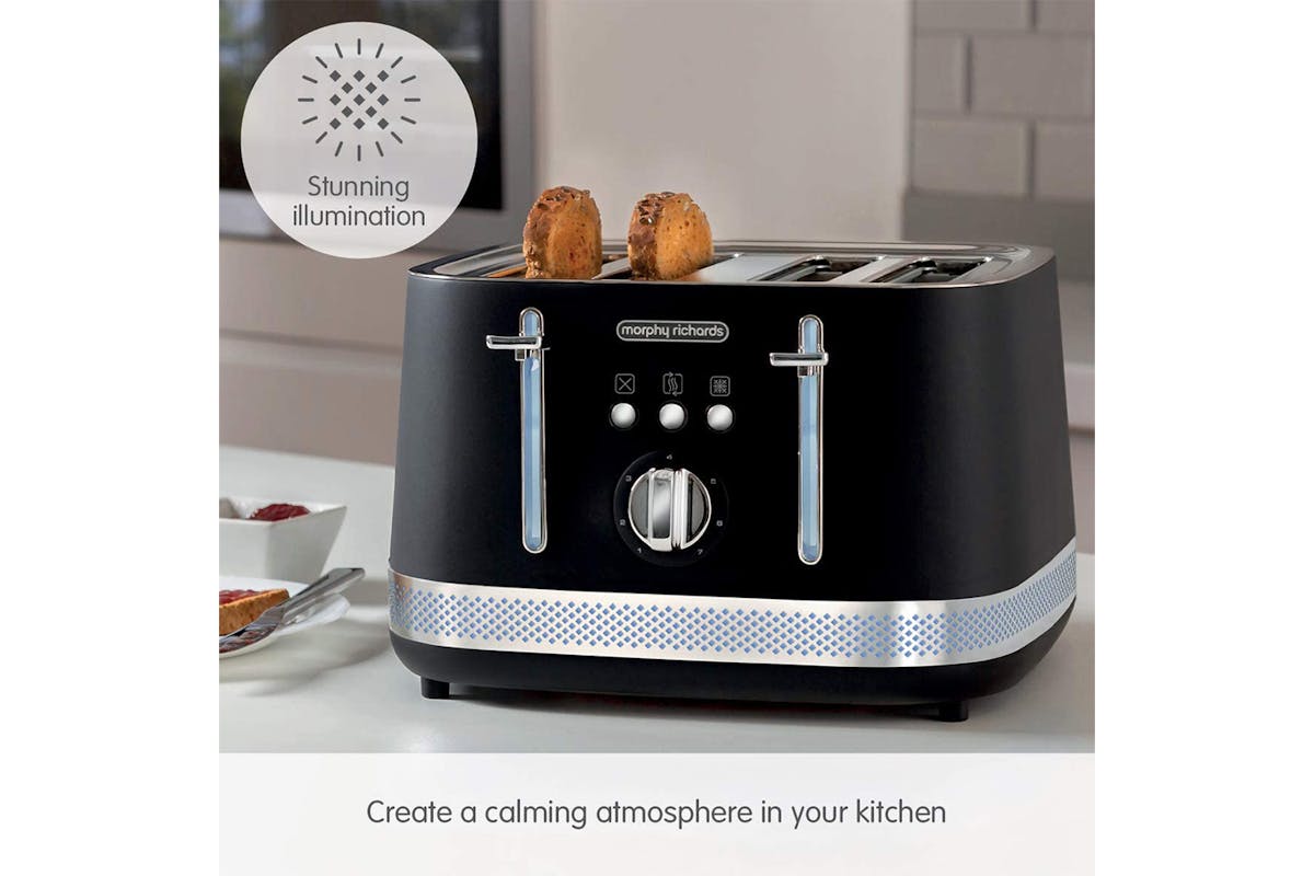 Morphy Richards Illumination 4 Slice Toaster | 248020 | Black-8