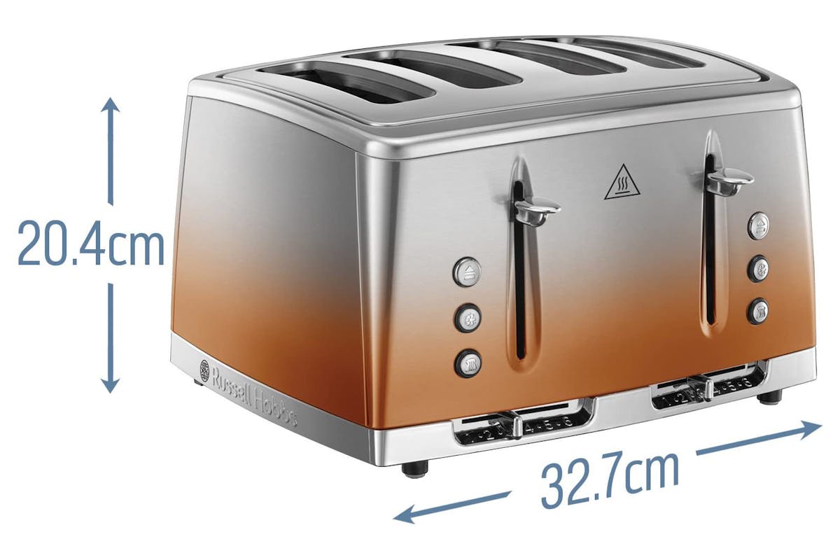 Russell Hobbs Eclipse 4 Slice Toaster | 25143 | Copper Sunset-7