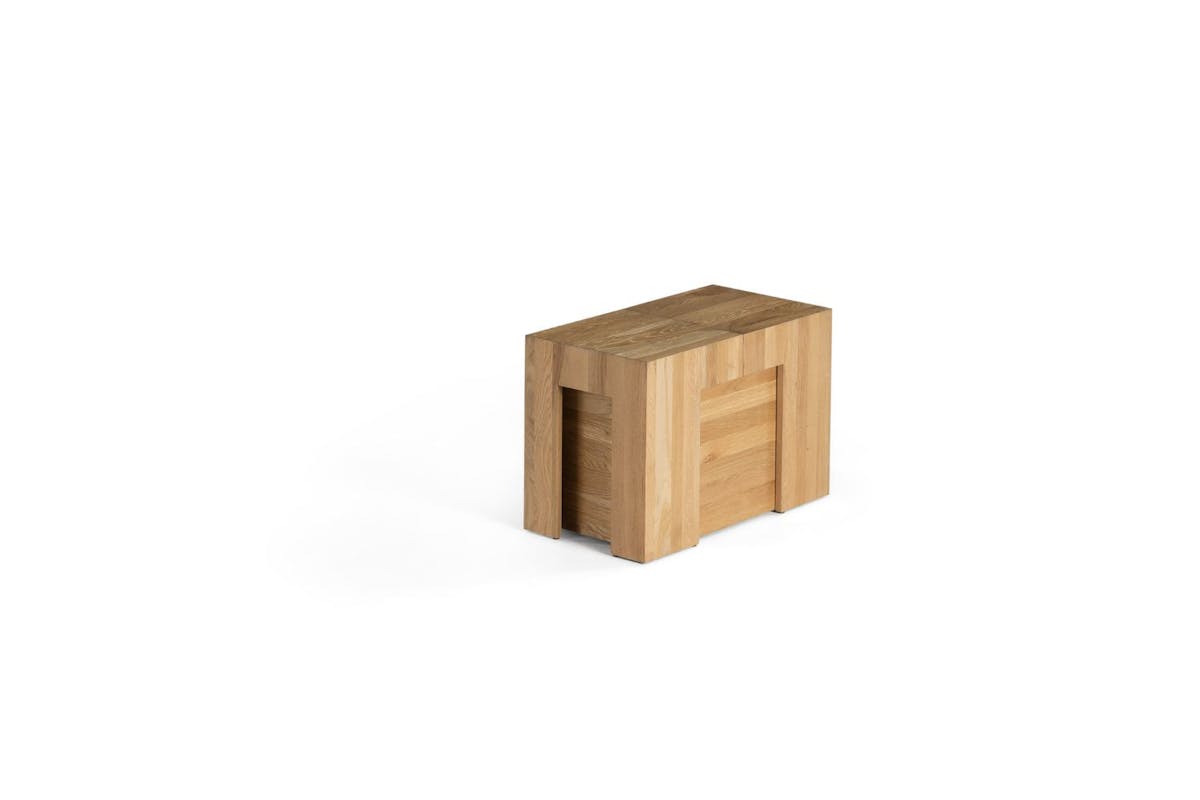 Transformer Bench | Scandinavian Oak | Including 5 extension  panels-3
