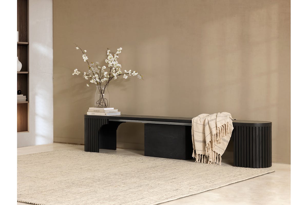 Transformer Round Bench | Smoked Hickory-3