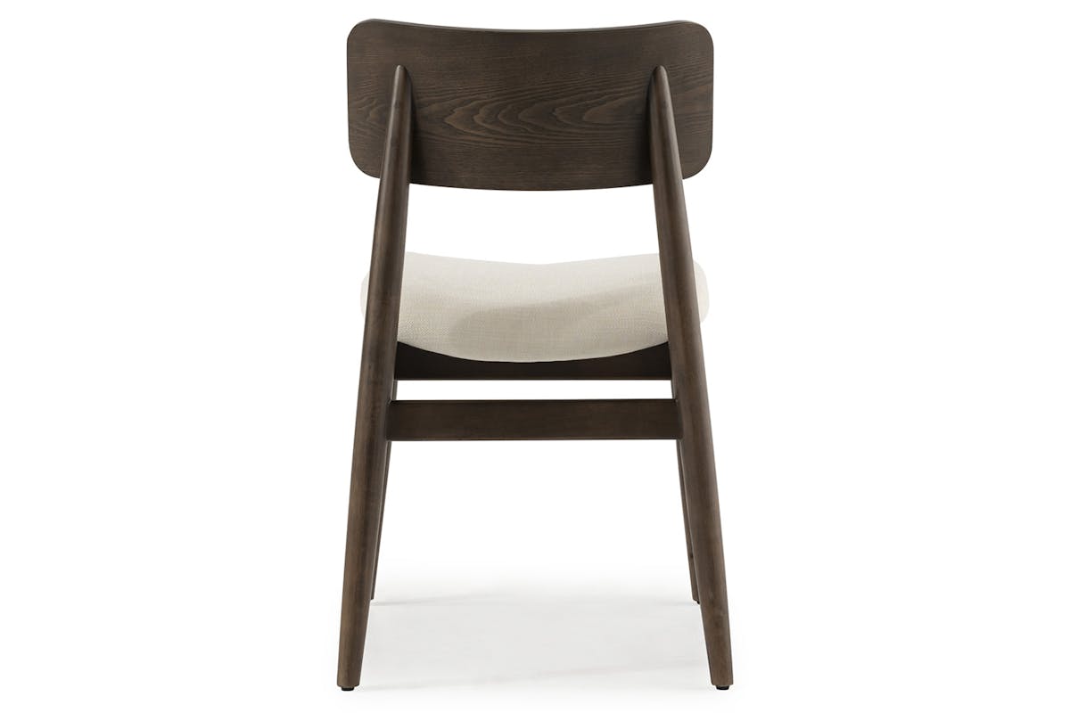 Transformer Round Chair | Cream/Dark Walnut | Set of 2-4