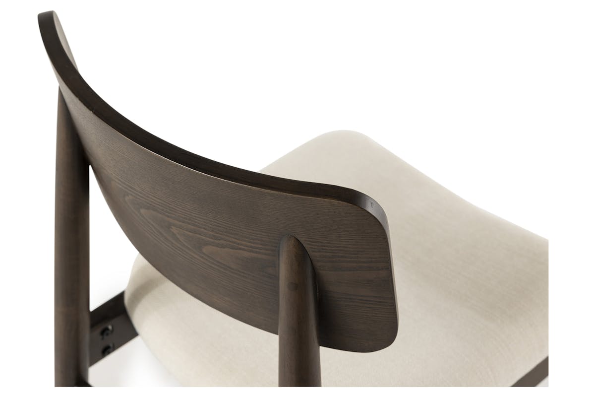 Transformer Round Chair | Cream/Dark Walnut | Set of 2-5