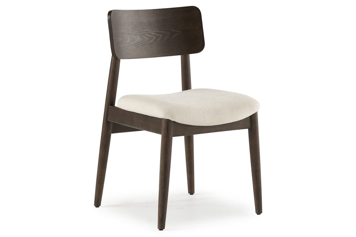Transformer Round Chair | Cream/Dark Walnut | Set of 2-3