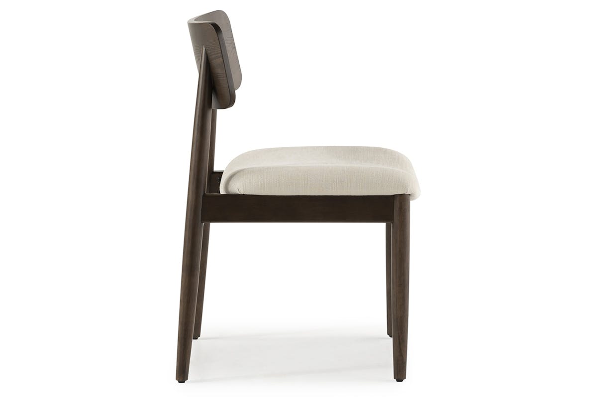 Transformer Round Chair | Cream/Dark Walnut | Set of 2-6