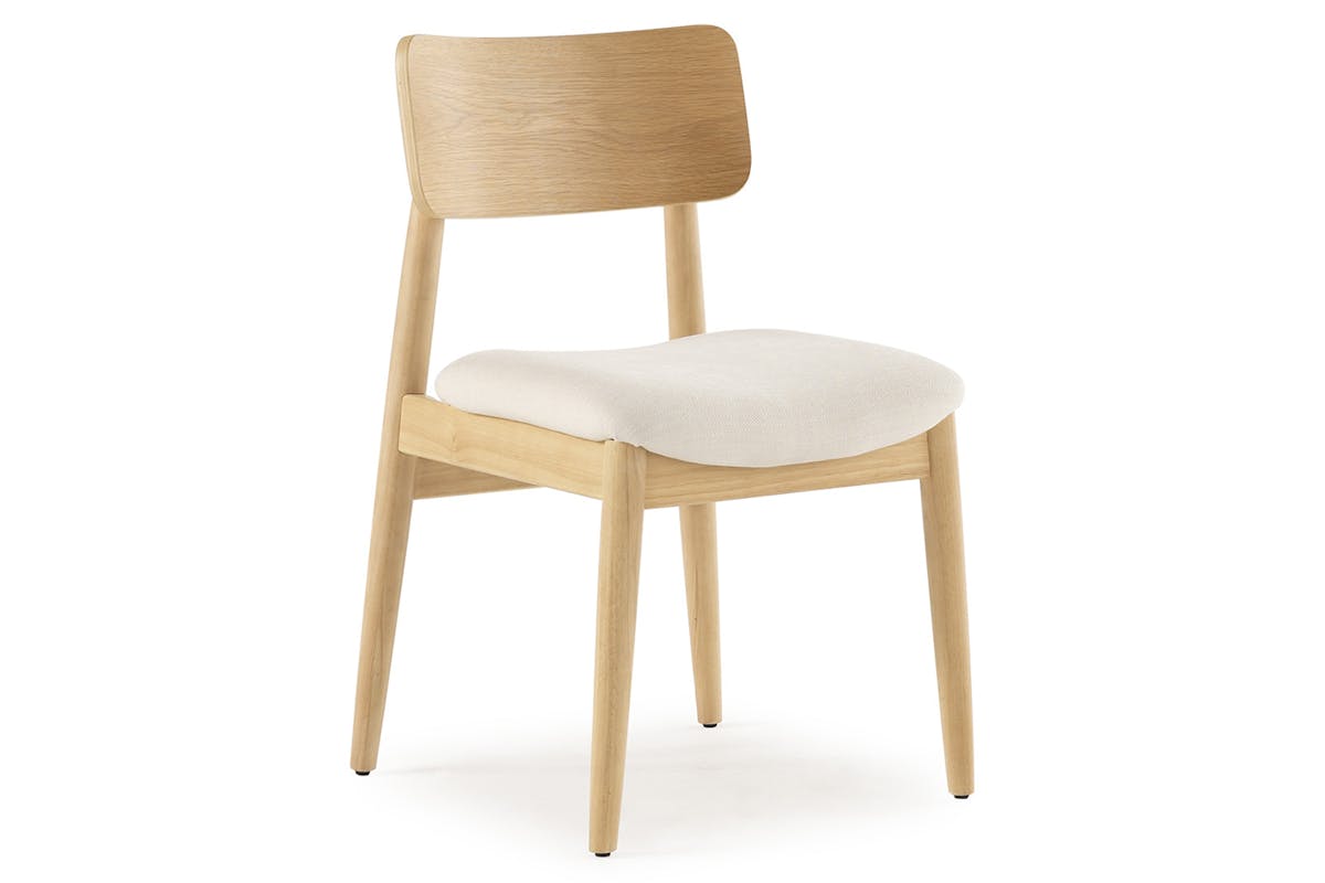 Transformer Round Chair | Cream/Scandinavian Oak | Set of 2-2