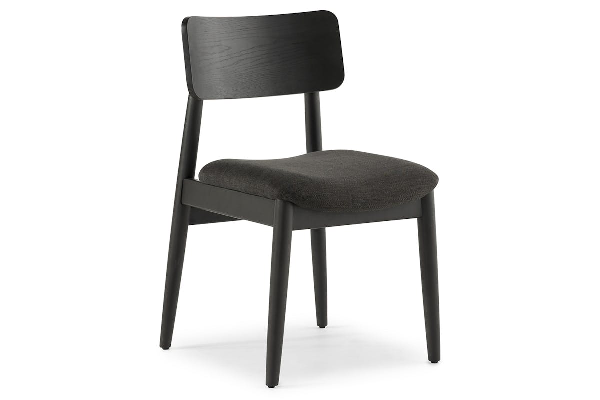 Transformer Round Chair | Onyx/Smoked Hickory | Set of 2-3