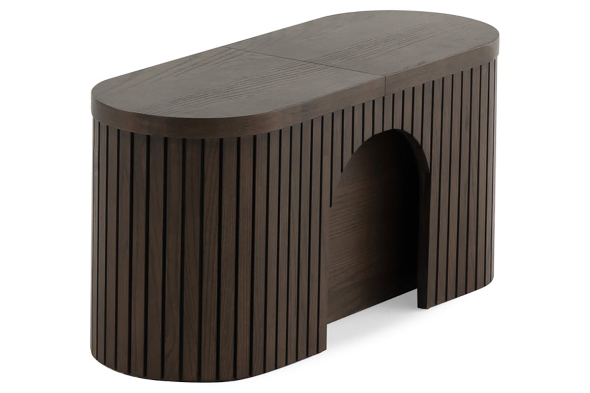 Transformer Round Bench | Dark Walnut
