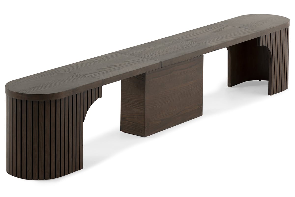 Transformer Round Bench | Dark Walnut-6