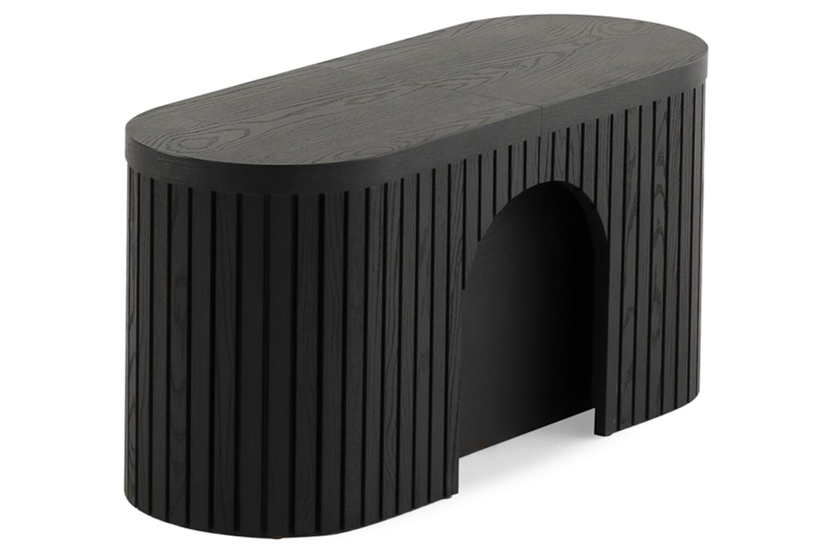 Transformer Round Bench | Smoked Hickory
