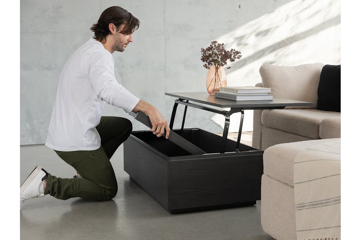 Transformer Coffee Table | Smoked Hickory-3