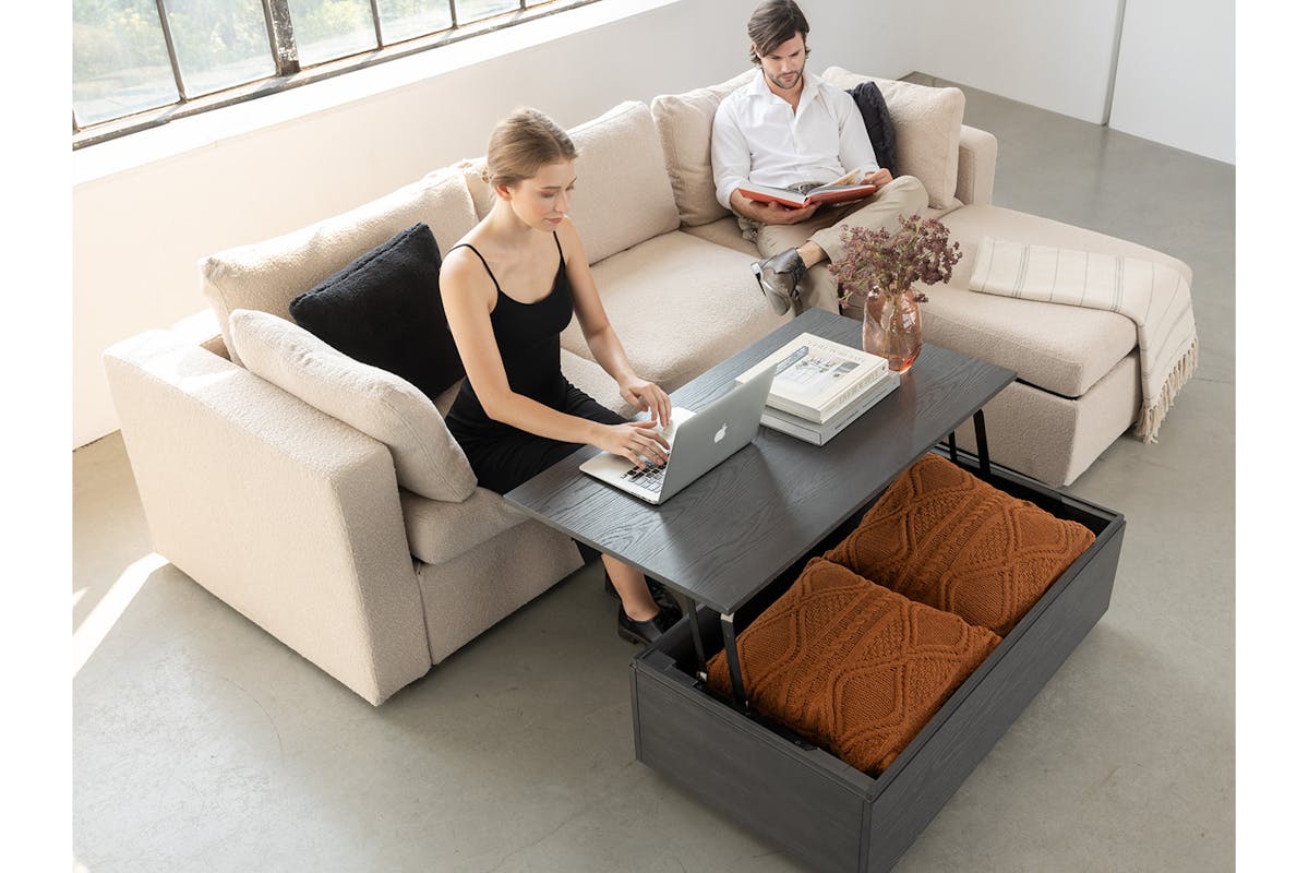 Transformer Coffee Table | Smoked Hickory-2