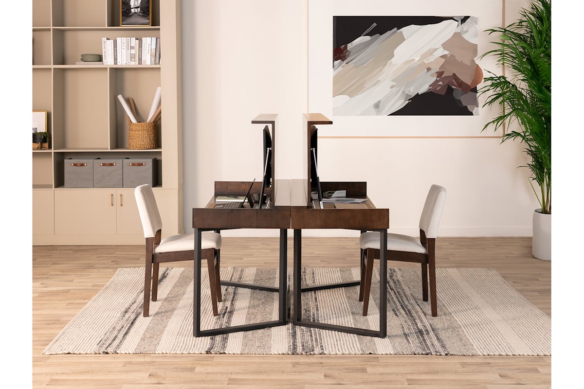 Transformer Desk | Dark Walnut/Black-6