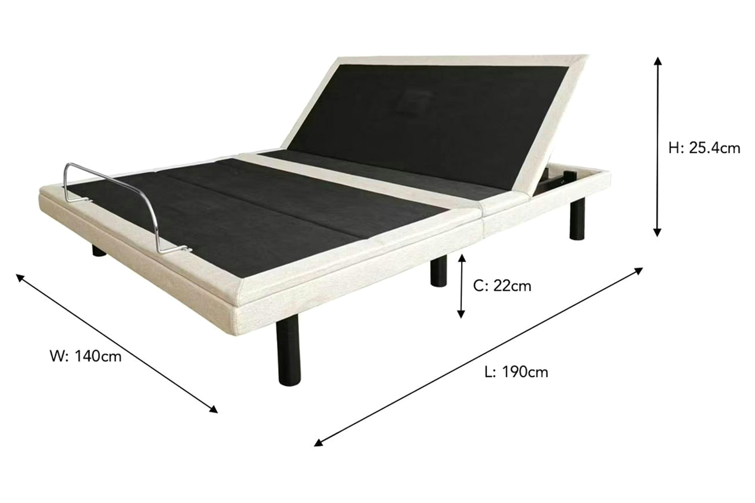 Motion Bed U510 | Double | 4ft6 | Beige-4