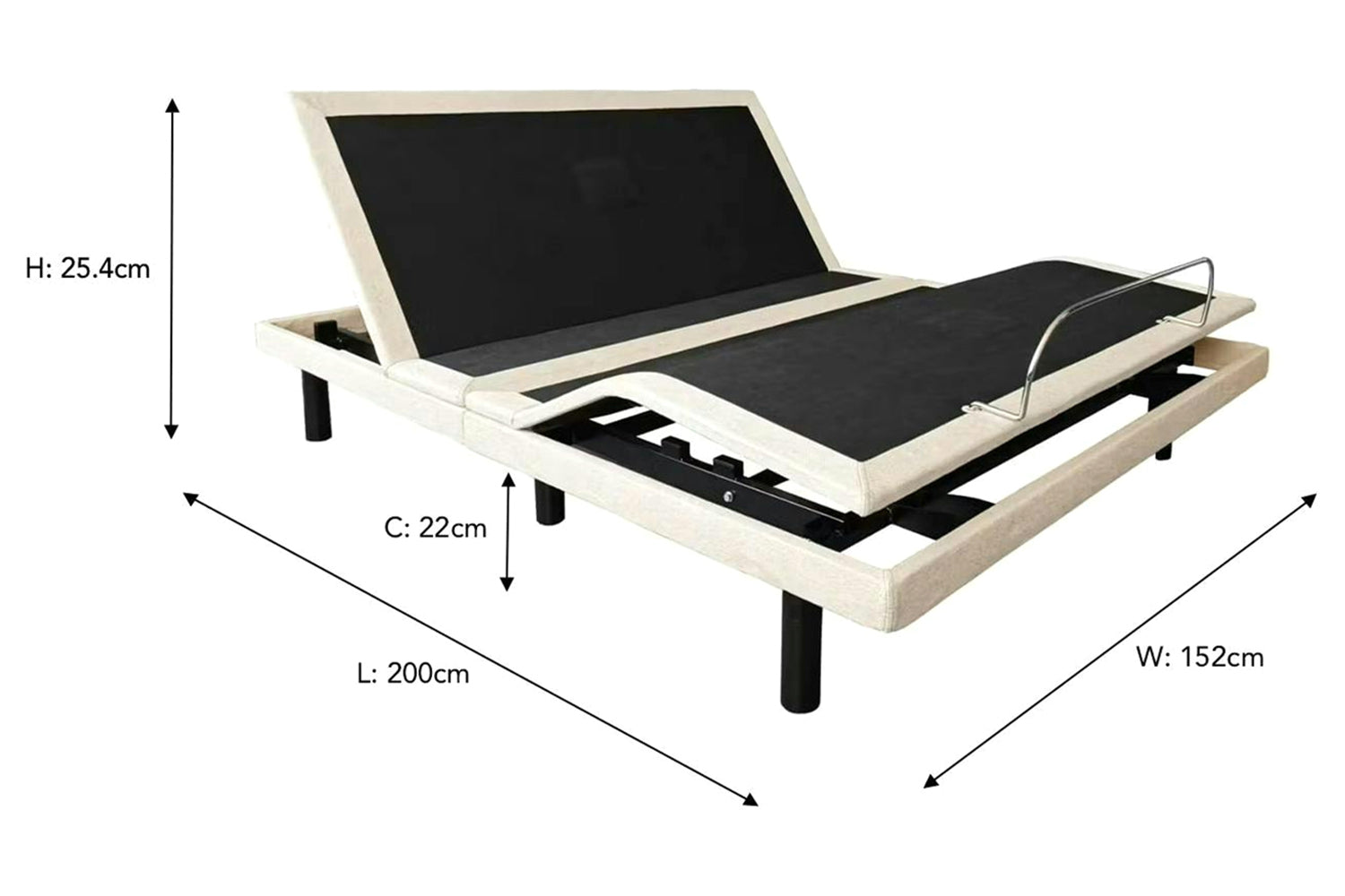 Motion Bed U510 | King | 5ft | Beige-3