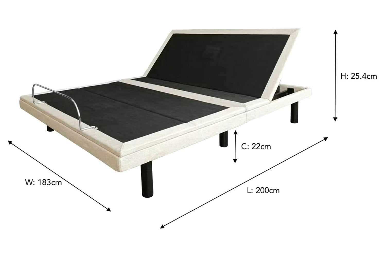 Motion Bed U510 | Super King | 6ft | Beige-4