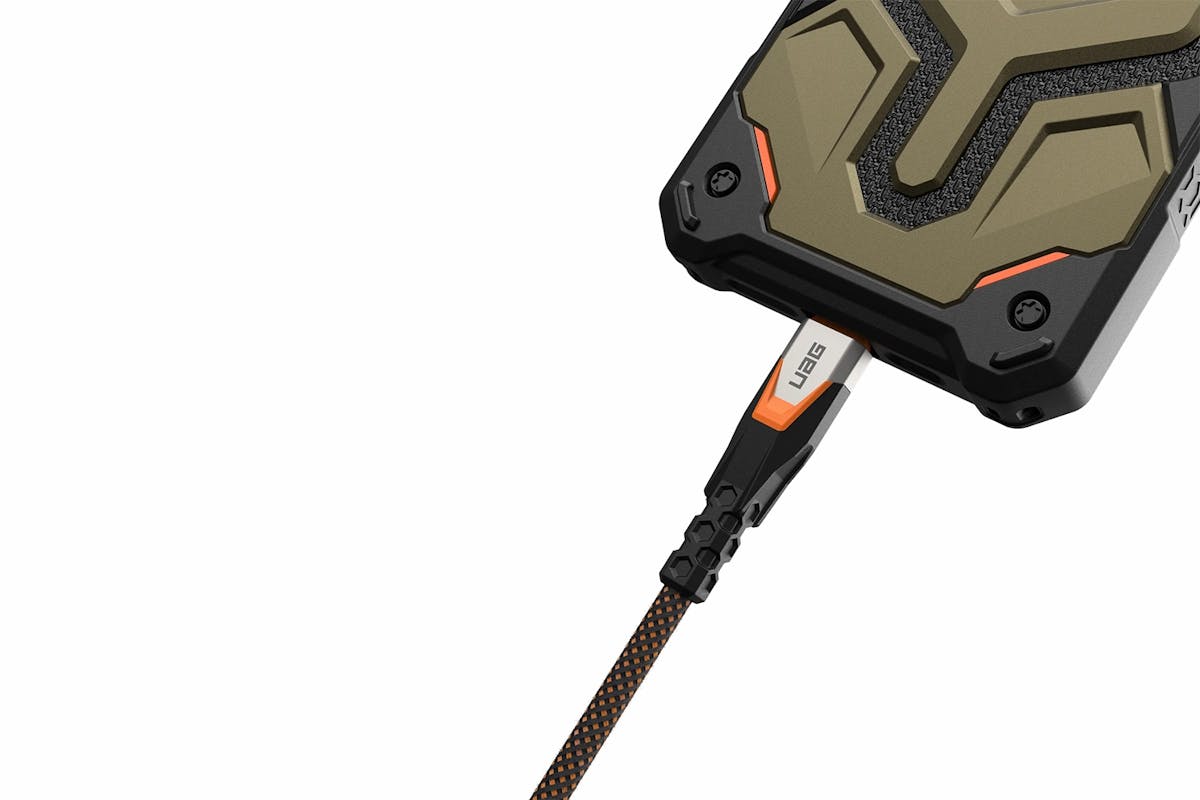 UAG SRGE USB-C Power Cable | Black/Orange-4