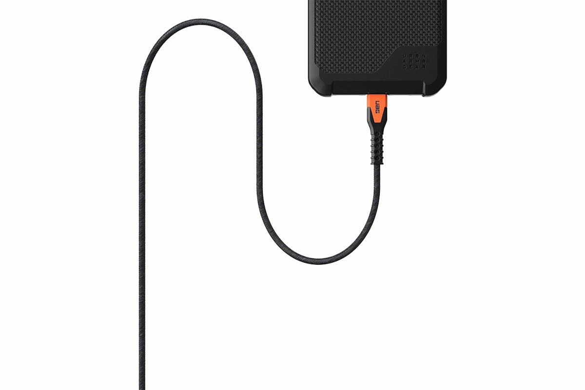 UAG Kevlar Core USB-C to USB-C Power Cable | Black/Orange-11