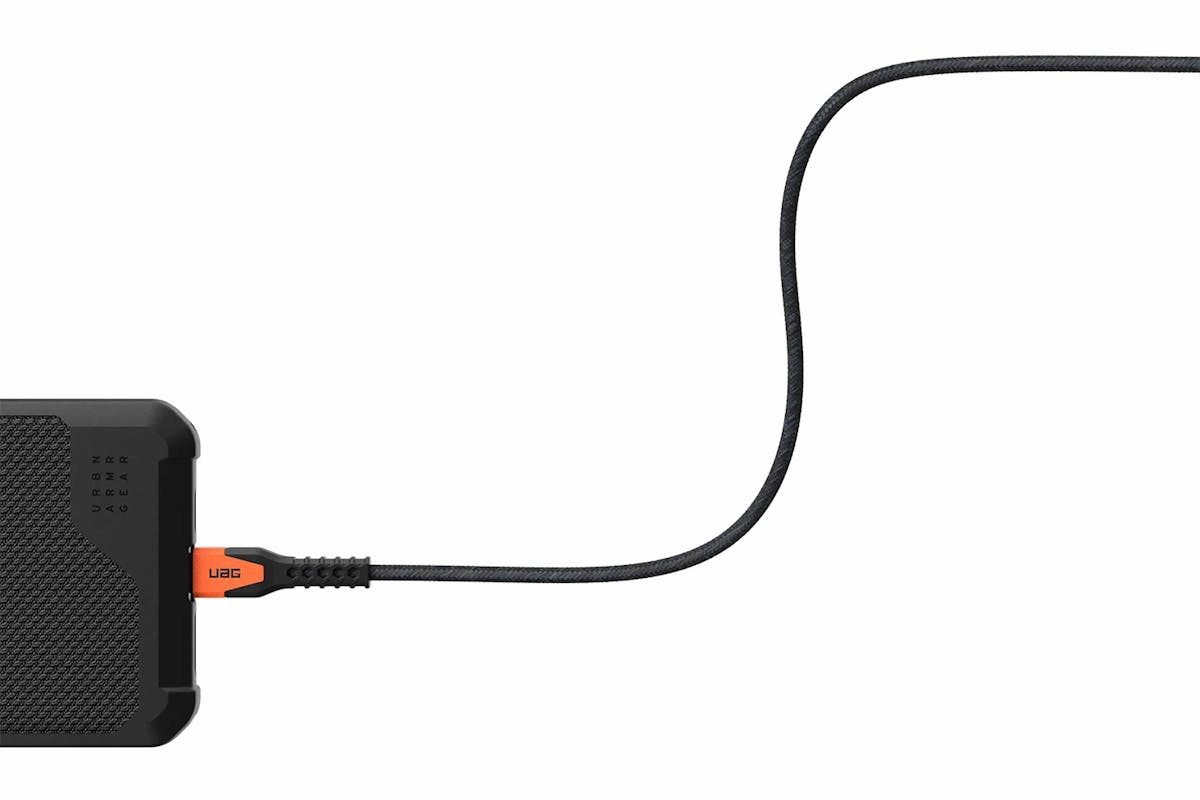 UAG Kevlar Core USB-C to USB-C Power Cable | Black/Orange-12