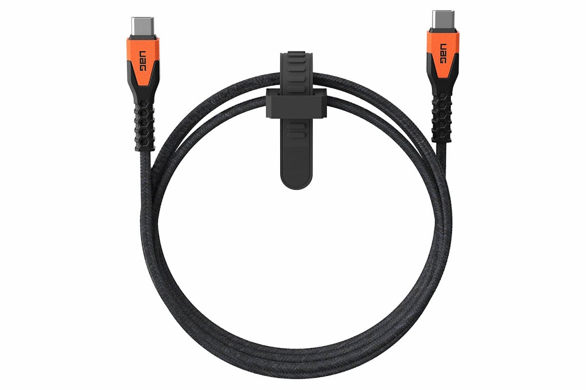 UAG Kevlar Core USB-C to USB-C Power Cable | Black/Orange-9