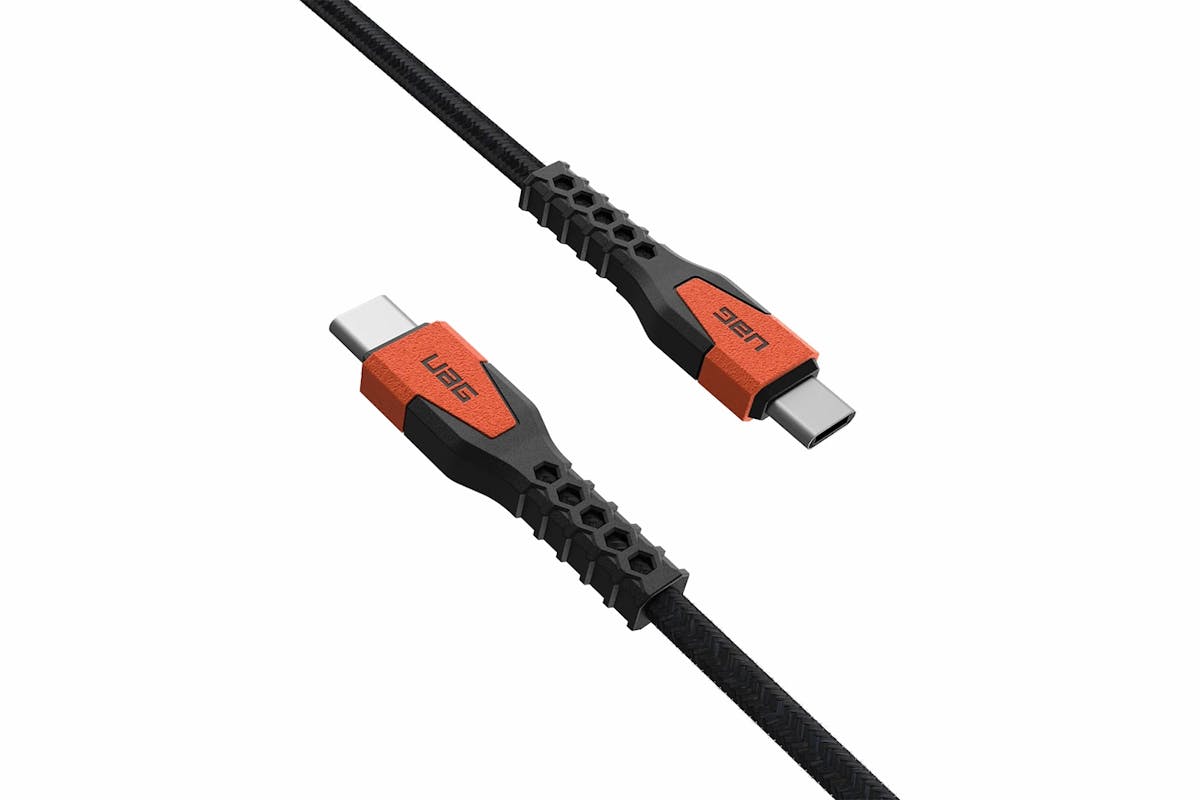 UAG Kevlar Core USB-C to USB-C Power Cable | Black/Orange-13