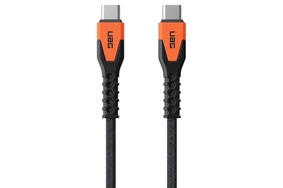 UAG Kevlar Core USB-C to USB-C Power Cable | Black/Orange-15