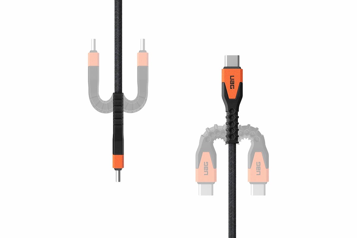 UAG Kevlar Core USB-C to USB-C Power Cable | Black/Orange-16