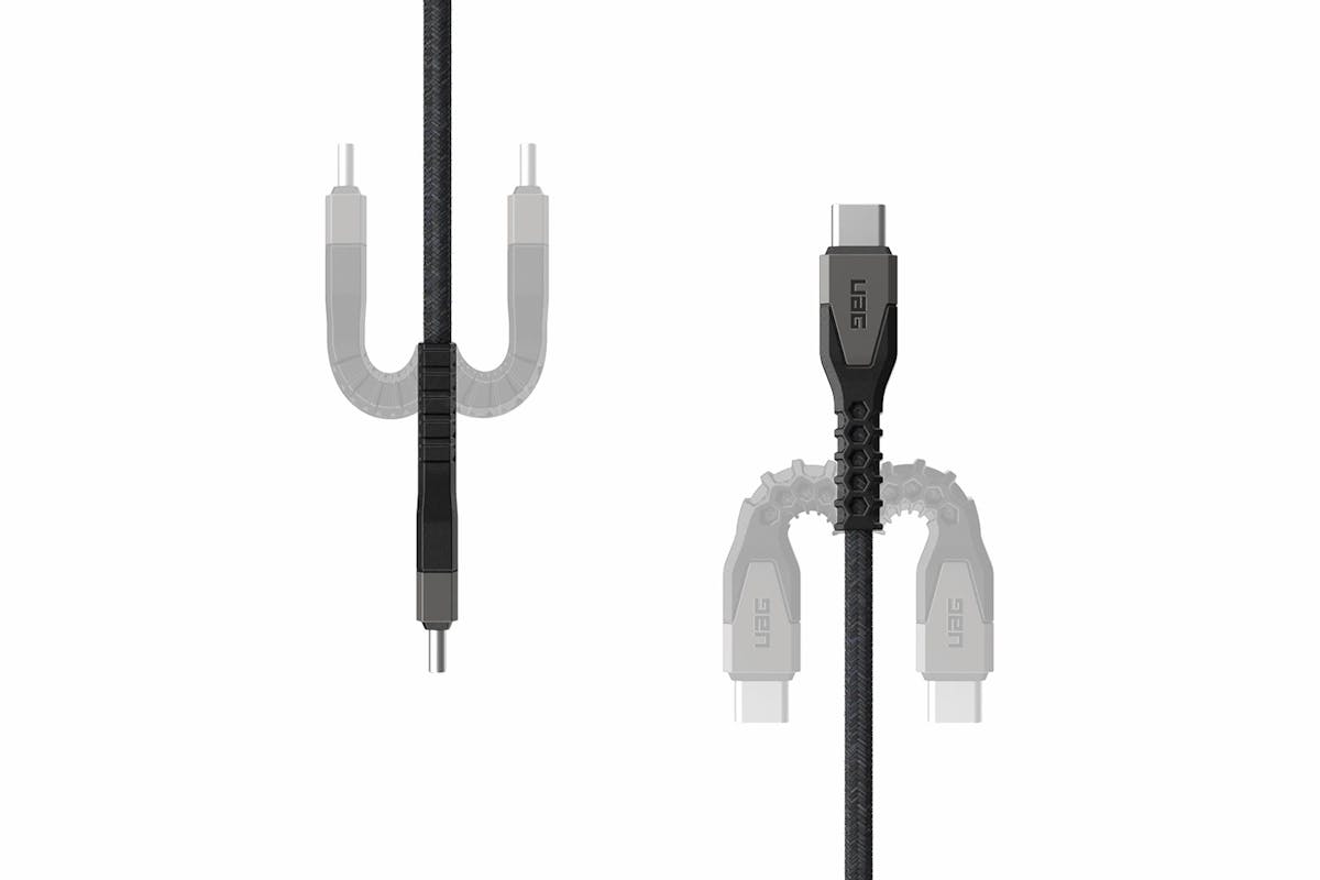 UAG Kevlar Core USB-C to USB-C Power Cable | Black/Grey-15