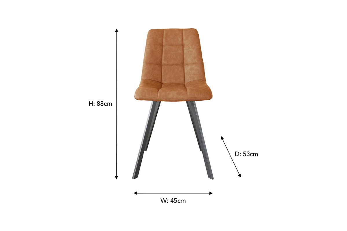 Freddie Dining Chair | Brown-3