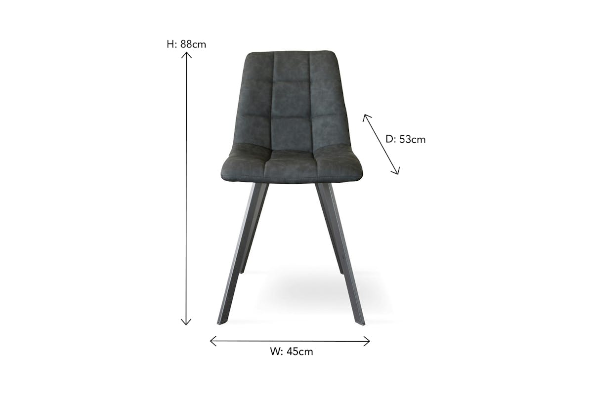 Freddie Dining Chair | Grey-3