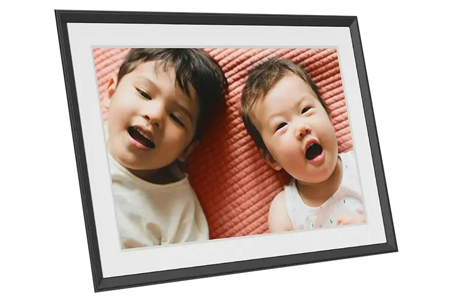 Aura Carver Mat 10.1" WiFi Connected Picture Frame | Gravel with White-3