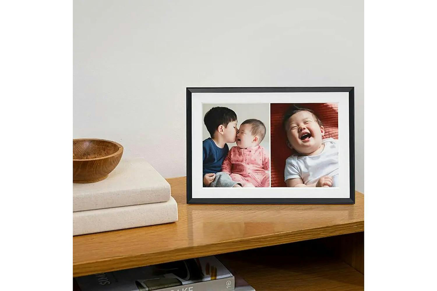 Aura Carver Mat 10.1" WiFi Connected Picture Frame | Gravel with White-4