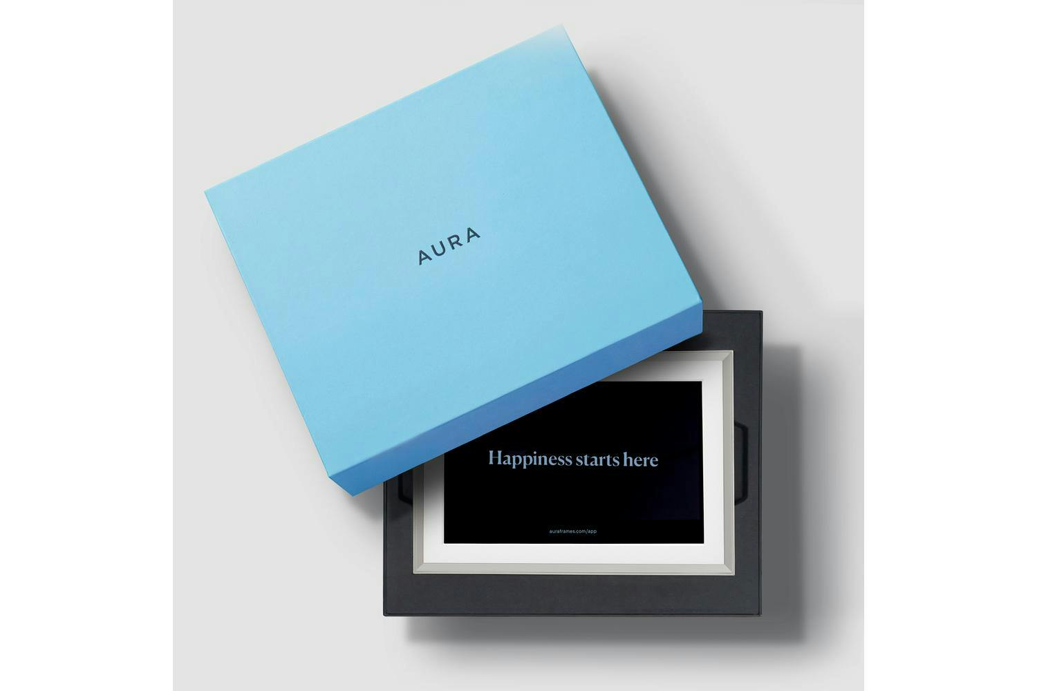 Aura | Uka900-mwht | Wi-fi Connected Carver Mat Clay Digital Photo Frame-7