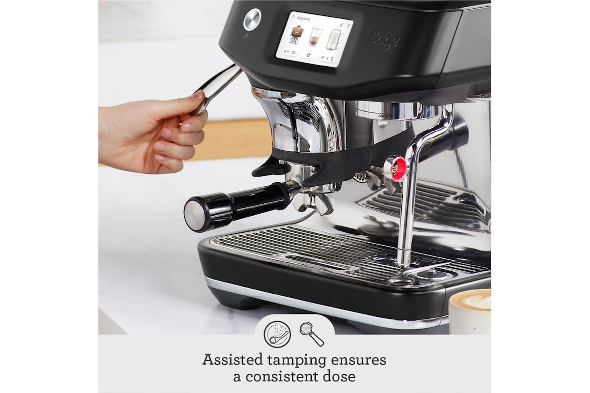 Sage The Barista Touch Impress Bean to Cup Espresso Coffee Machine | SES882BTR4GUK1 | Black Truffle-3