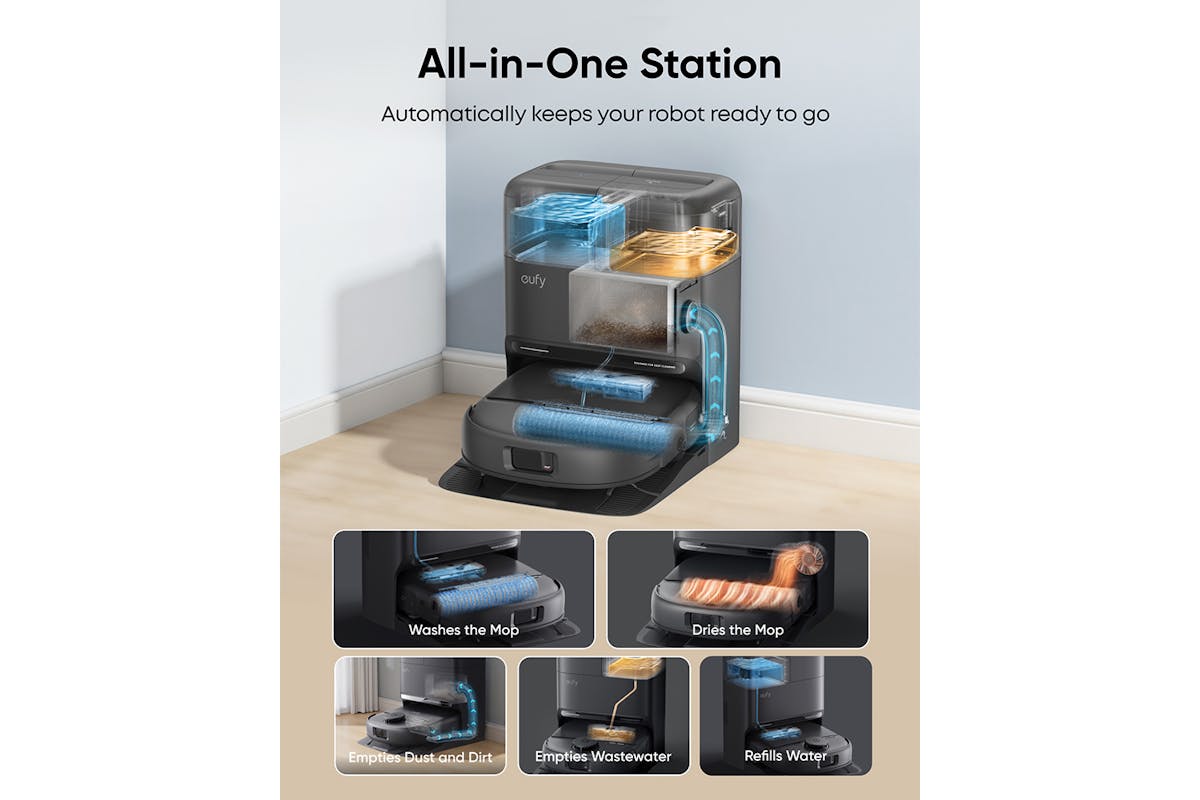 Eufy Robot Vacuum C28A Omni with Accessory Kit | T211AV10-7