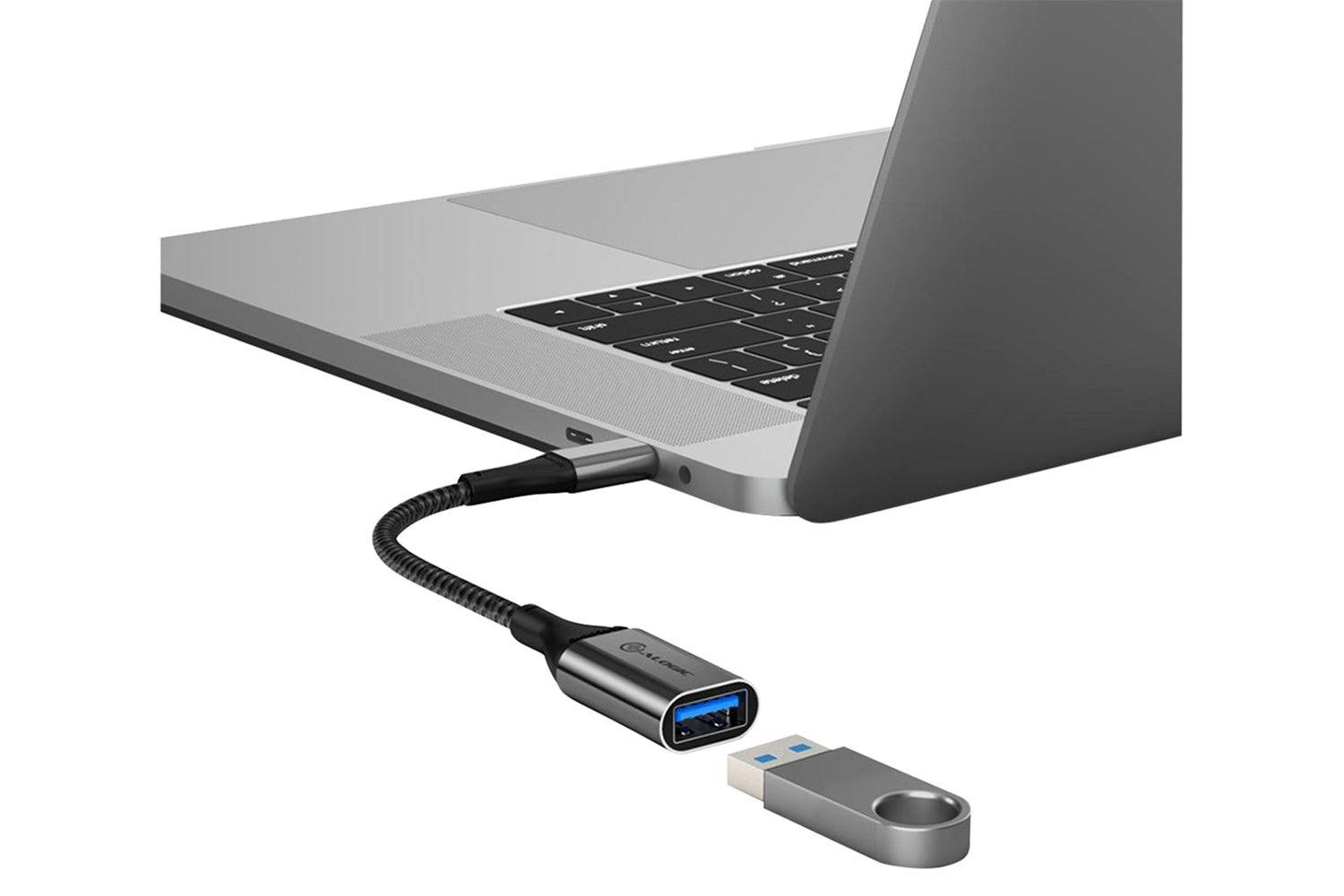 Alogic Super Ultra USB 3.1 USB-C to USB-A Adapter | Space Grey-2