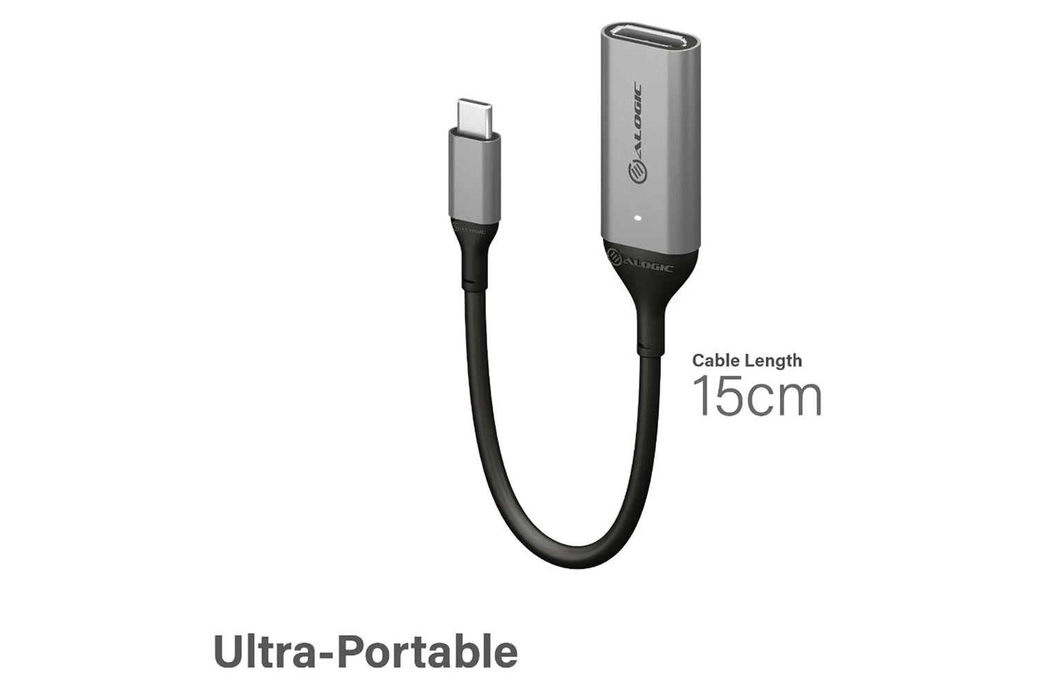 Alogic Ultra 15cm USB-C to DP Adapter-2