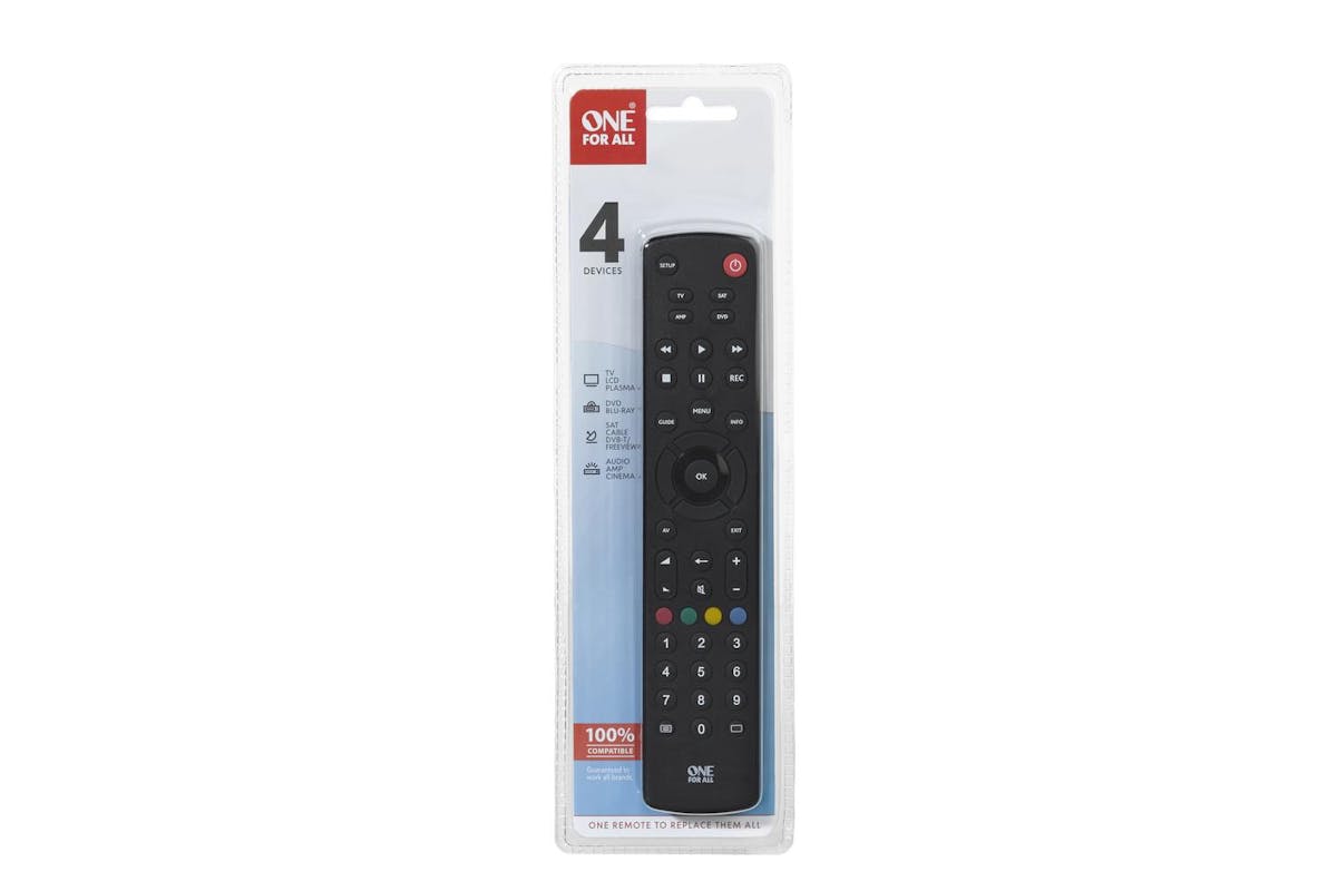 One4all | Ofa Contour | Universal Remote Controls | For Up To 4 Devices | URC1240-3