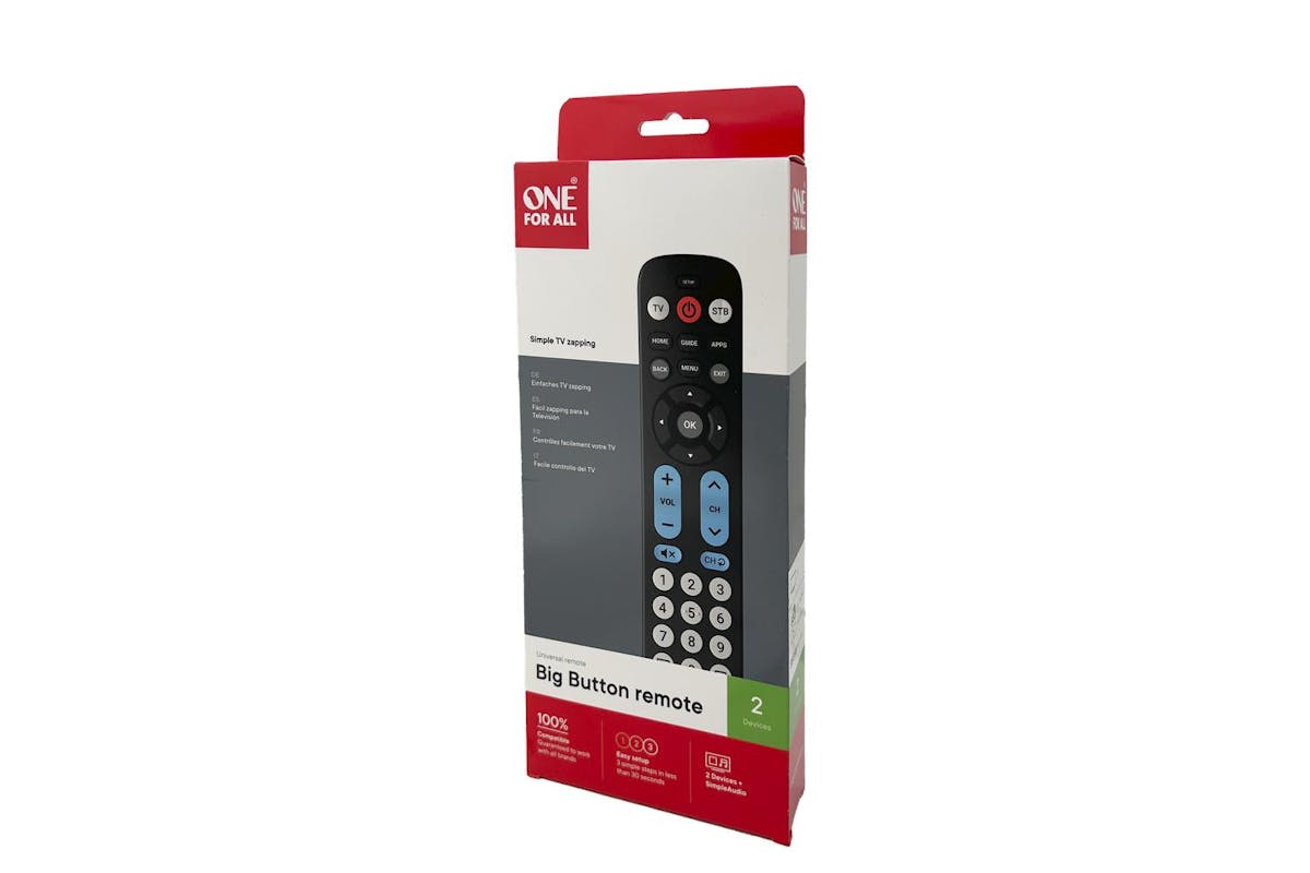 One4all | Ofa Big Button Remote | Television & Audio Accessories | URC6821-3