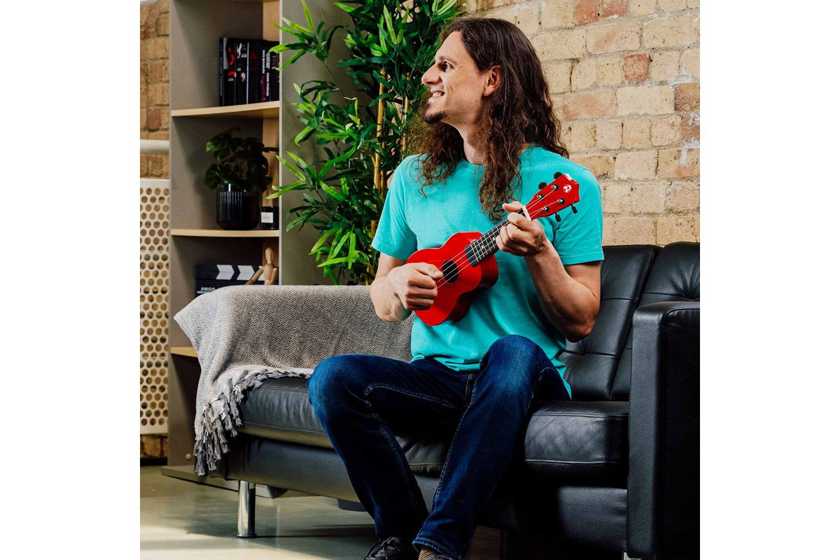A-star Rocket Series Soprano Ukulele With Bag - Red-6