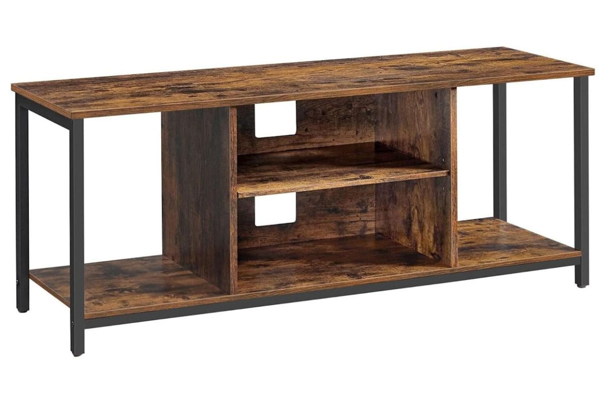 Tv Stand | Tv Unit | Particleboard And Steel | 120 X 40 X 50 Cm