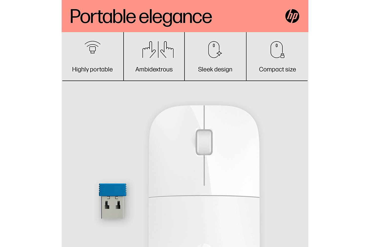 HP Z3700 Wireless Mouse | White-10