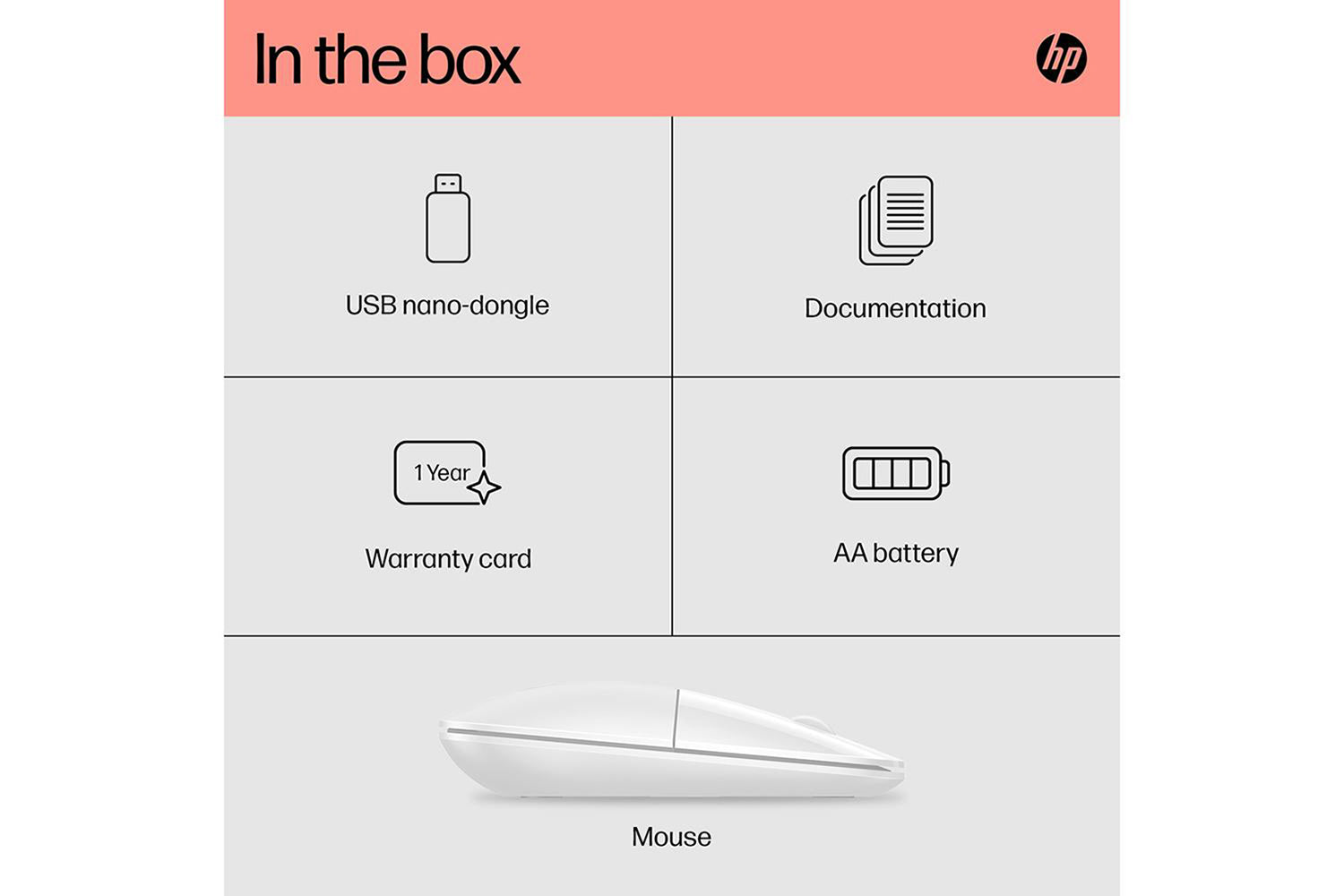HP Z3700 Wireless Mouse | White-11