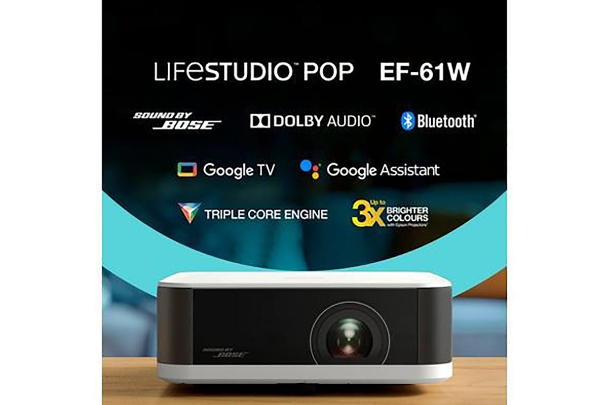 Epson Lifestudio Pop EF-61W Portable Smart Projector | Diamond White-2