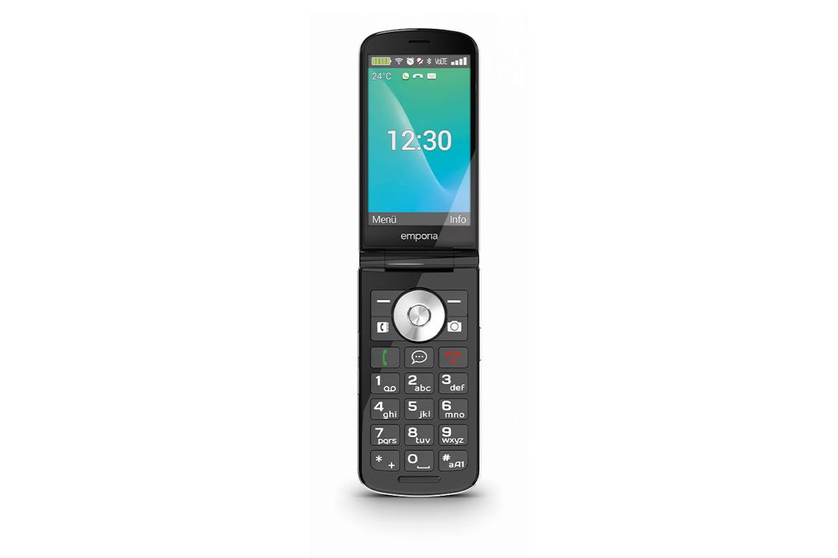 Emporia Touch Smart | 4G Touch Clamshell Mobile Phone | Black